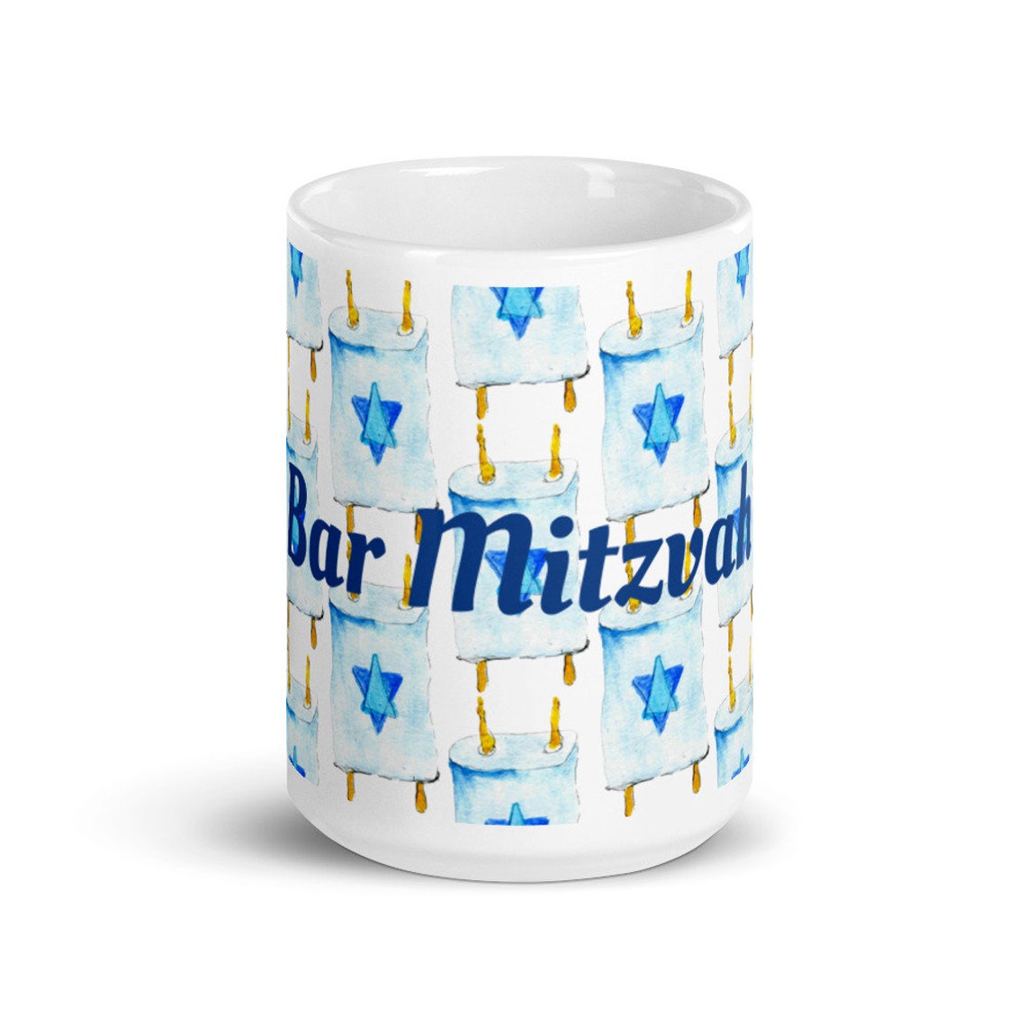 Bar Mitzvah Torah White glossy mug Etsy
