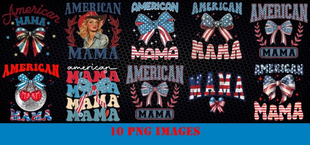 Coquette American Mama Png, Retro America Png, 4th of July PNG, 4th of ...