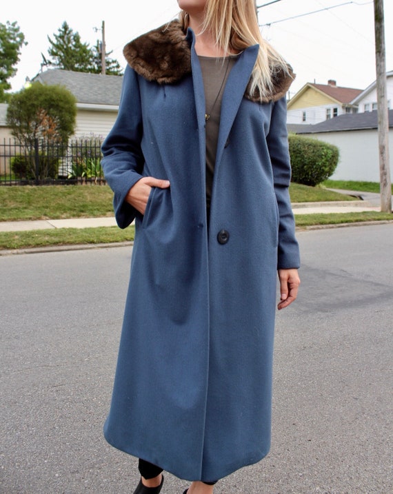 60's Vintage Fur Collar Coat
