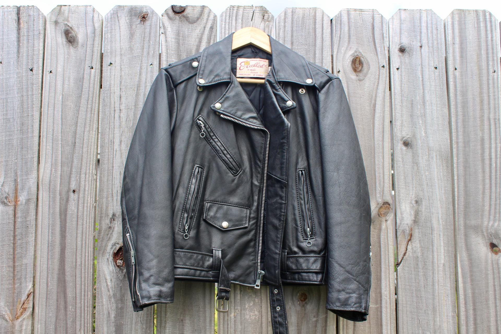 Vintage Mens Sears Leather Jacket - Etsy