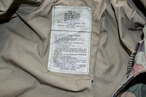 Vintage Lined Camo Army Field Jacket | Medium Arm… - image 5