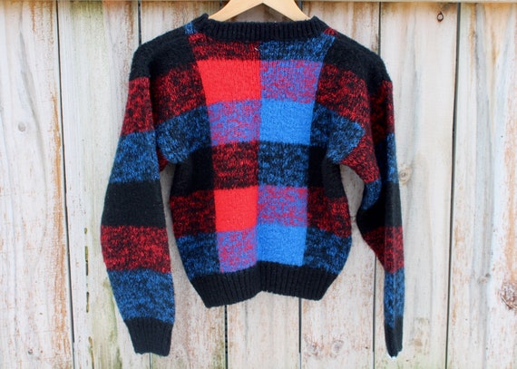 80s Vintage Cropped Wool Sweater | Small Vintage … - image 6
