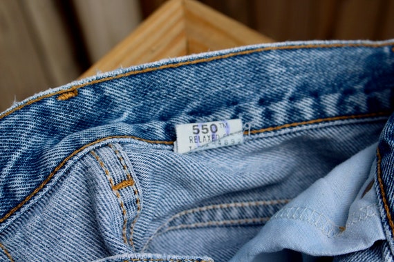 28x28 Vintage High Rise Levi's Jeans Levi's 550s … - image 6