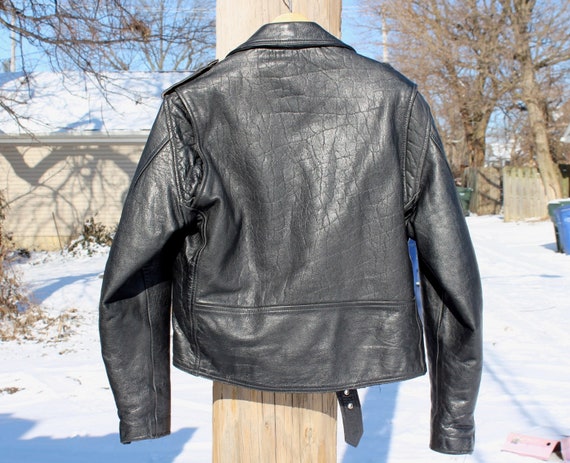 Small Women's Leather Motorcycle Jacket | Vintage… - image 6