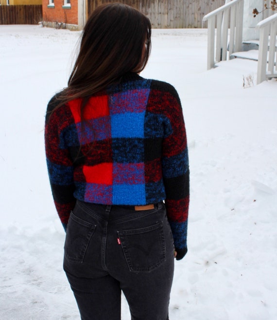 80s Vintage Cropped Wool Sweater | Small Vintage … - image 7