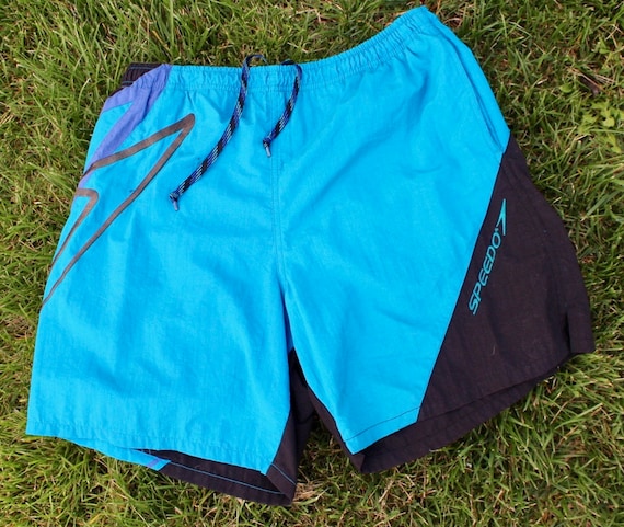 Vtg NWT NOS 80s 90s Speedo Swim Trunks, Mesh Lined, Side Stripe, Shorts ...