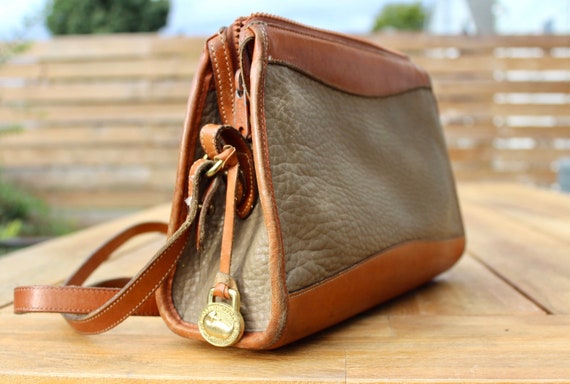 Vintage Dooney Bourke All-Weather Leather Satchel Shoulder Bag