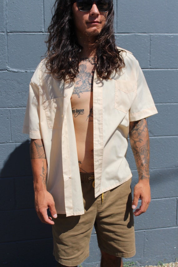 70's Paper Thin Men's Button-Down - image 3