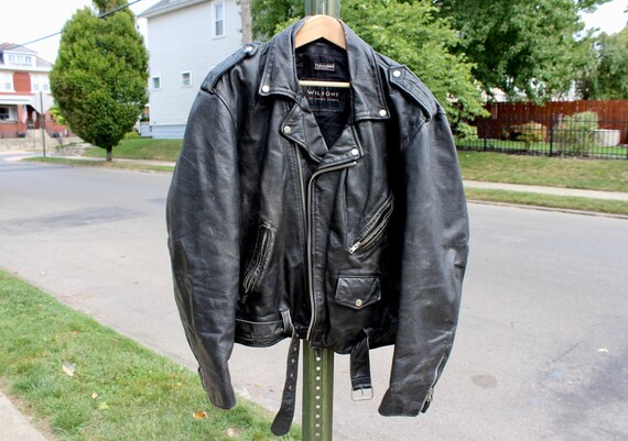 XL Men's Leather Moto Jacket