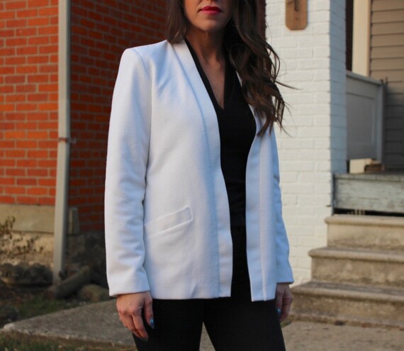 vintage white blazer