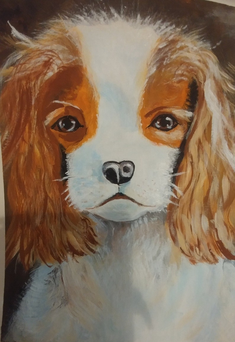 Malerei benutzerdefinierte Hund Kunst Acryl auf Papier Pet Etsy