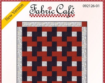 Fabric Cafe 3 Yard Quilt Patterns, TRELLIS, Donna Robertson, 092126-01