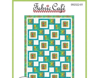 NEW PATTERN! Fabric Cafe 3 Yard Quilt Patterns, ARCADE, Donna Robertson, 092322-01