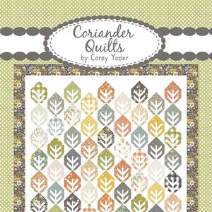 Leaves Pattern, Corey Yoder Coriander Quilts, Fat Eighth Quilt Patterns, Fall Quilt, CCS 195