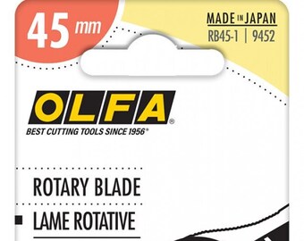 OLFA Rotary™ Blade – Cuts Twice as Long,  Notions, Cutting Tool 45mm, RB45-1