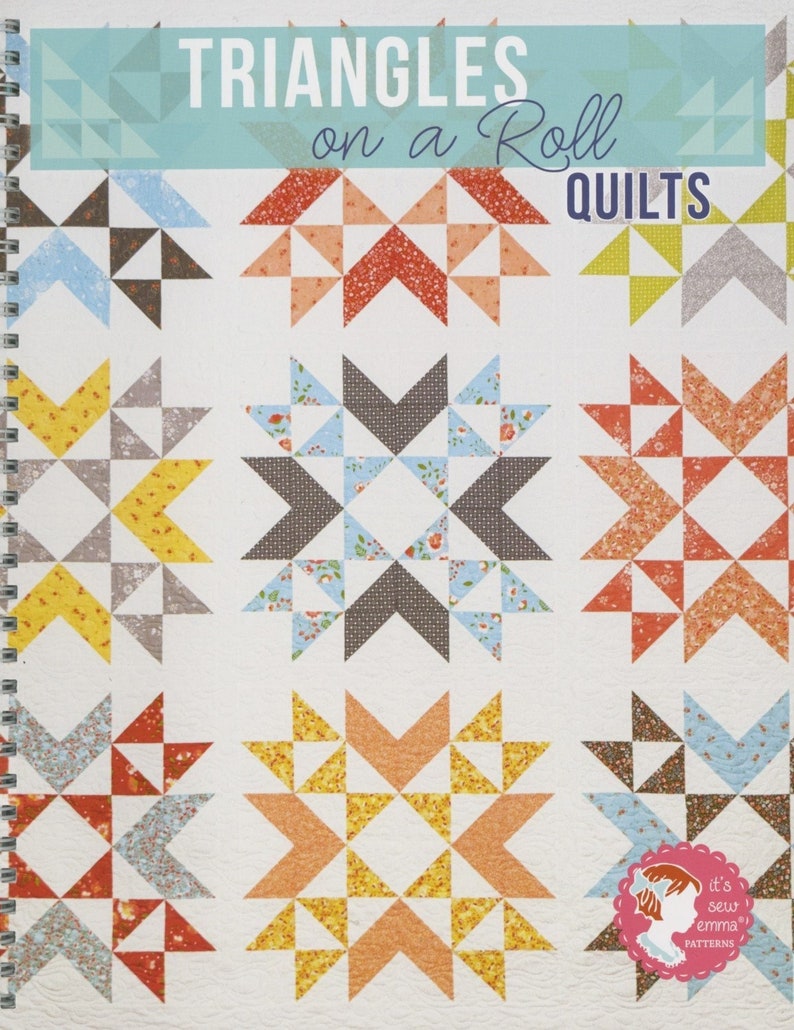 Triangles on a Roll Pattern Book by It's Sew Emma Etsy