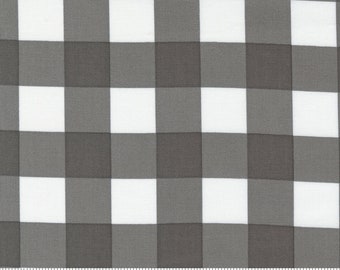 CLEARANCE SALE: End of Bolt, 3  1/8 Yard Cut,, Moda Fabrics, Cozy Up, Corey Yoder, Buffalo Check in Grey Skies, Autumn Fall,  29125 16