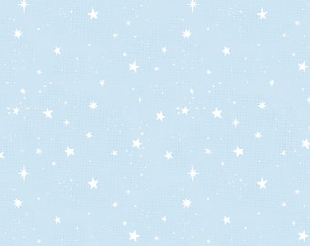 CLEARANCE SALE: End of Bolt, 2 1/2 Yard Cut, Wilmington Prints, Reach for the Stars by Michael Davis, Stars All Over in Blue, 3008 96469 410