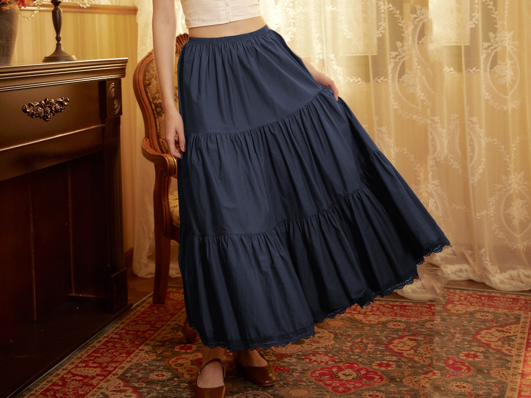 Half-length A-line skirt petticoat made in the USA, equivalent to women's M /eaa512847