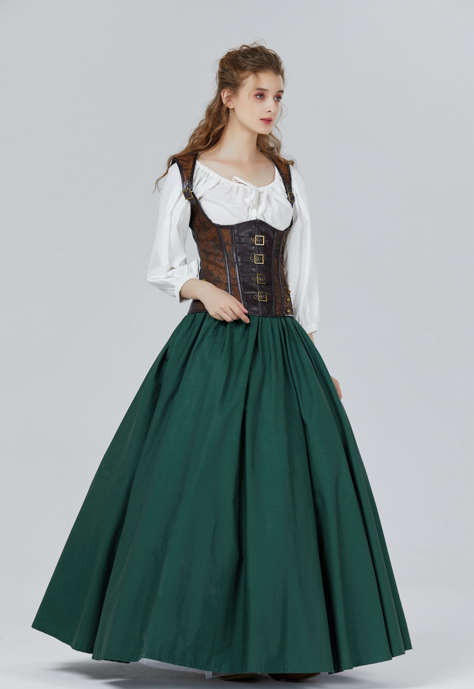 Victorian Skirt Renaissance Skirt 100 Cotton Long ALine Etsy