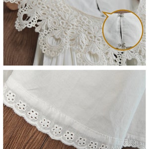 Victorian Nightgown for Women Vintage Nightie 100% Cotton Sleeveless long Sleepwear Plus Size Nightgown image 10