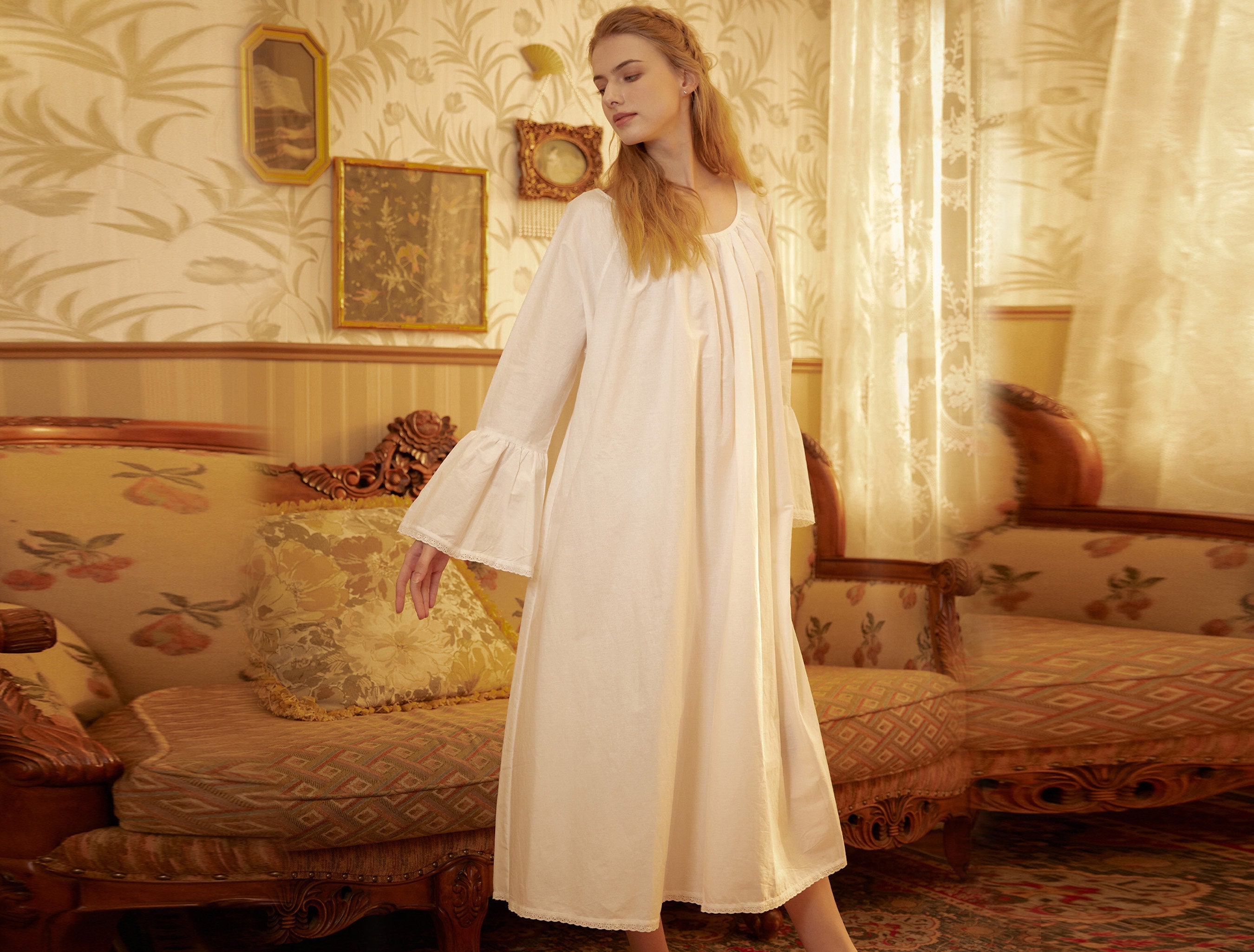 Retro style nightgowns sale