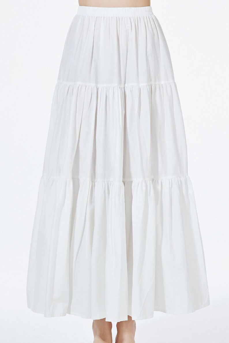 Long Boho Maxi Skirt Renaissance Civil War Gathered Skirt 100% - Etsy