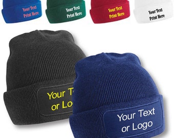 Beanie Printer Any Text or Logo etc