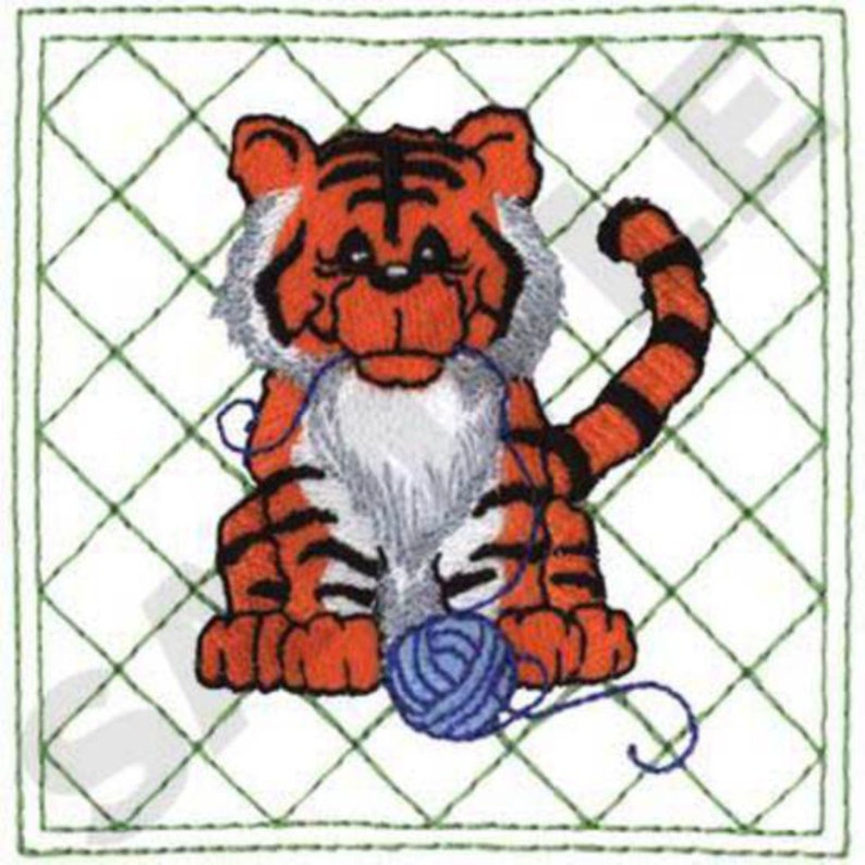 Puppy 3 Pig Embroidery Designs Rabbit Children/'s Lion Monkey Duckling Tiger Lamb Cow