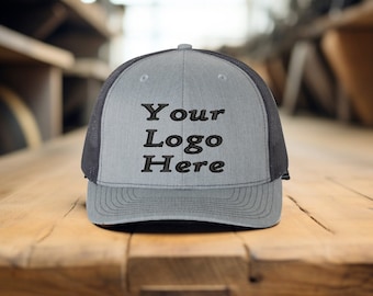 Custom Embroidered Richardson 112 Trucker Hat - Personalized Logo Cap - Adjustable Snapback - Unique Gift Idea