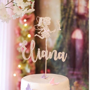 Fairy Cake topper | Custom cake topper | Name cake topper