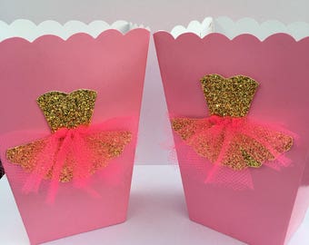 Treat Boxes | Popcorn Boxes | Favor Boxes - Set of 10