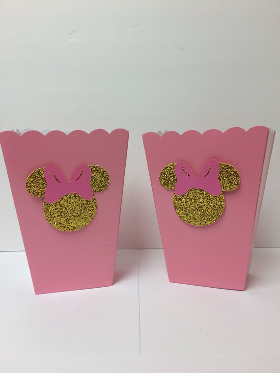 Minnie Mouse inspired Treat Boxes/Popcorn Boxes-Set of 10 | Etsy
