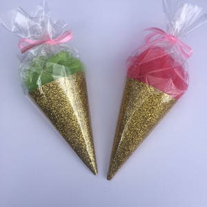 Ice Cream Cone Party Favors: Bath Sponges, Set of 8