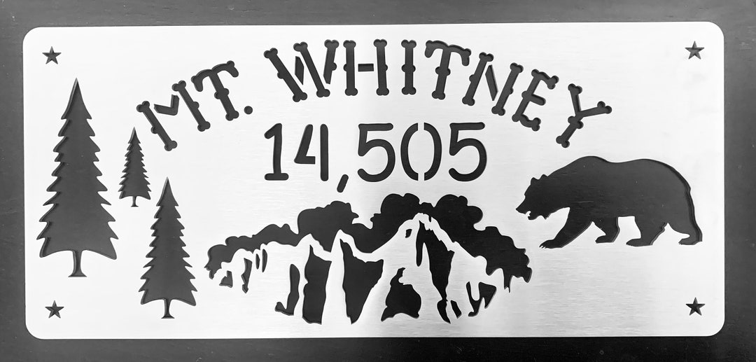 Whitney Sign Whitney Summit Sign - Etsy