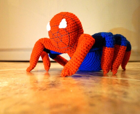 orange spiderman toy