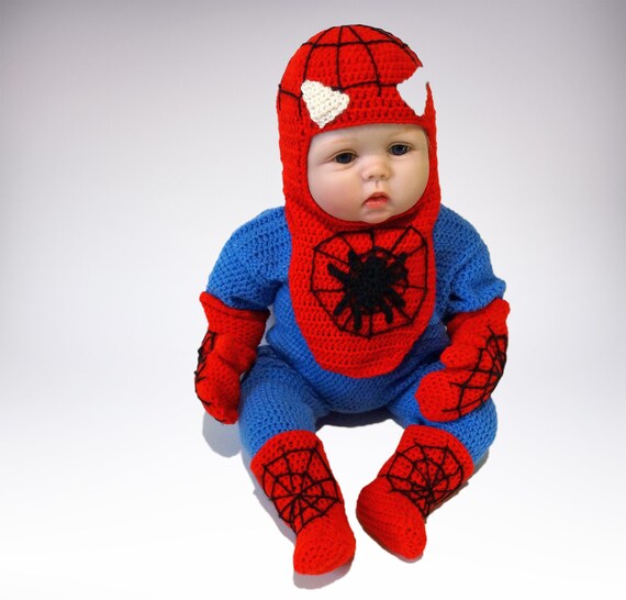 Spider Man Costume Crochet Pdf Pattern Spiderman Costume Etsy