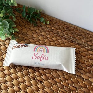 Kinder Bueno personalizzati | Bomboniere per matrimoni, comunioni, battesimi e compleanni | Regalo dolce e originale