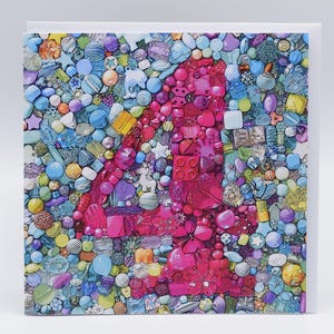 Carte Pour le quatrième 4e anniversaire