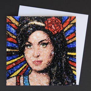 Amy Winehouse Art Card - Blank Inside