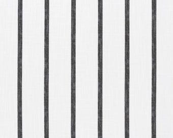 Miles Striped Curtains,4 Colors. Black Curtain Panels,Drapery Window Treatments,Valance, Tier Kitchen Cafe Curtains.Custom Drapes-UNLINED