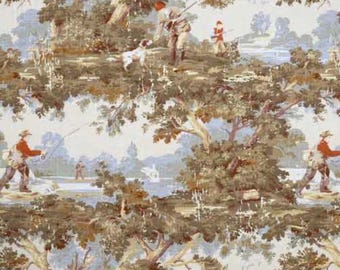 Avondale Vintage  Curtains,Toile Curtain Panels,Drapery Window Treatments,Valance, Tier Kitchen Cafe Curtains.Custom Drapes-UNLINED
