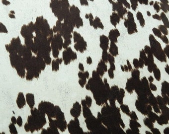 Brown Faux Cowhide Door Draft Stopper. Colors: Brown & Off-White. Choose Your Length ( 28”L up to 42”L) ****UNFILLED