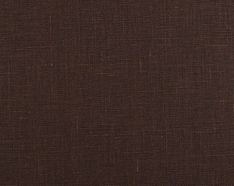 Chocolate Brown Linen Cafe Curtains| Linen Curtains | Set of 2 Panels| Select Your Custom Length from 15" to 84" Long-100% Linen-UNLINED