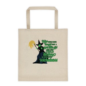 Wicked Witch Tote Bag: Wizard of Oz Movie Quote