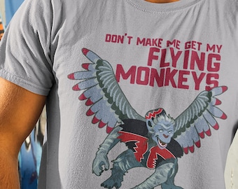 Flying Monkeys Wizard of Oz Tee: Funny Vintage Halloween Movie T-Shirt for Witch & Oz Fans