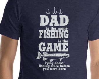 Short-Sleeve Unisex T-Shirt SleeplessLady Fishing Dad