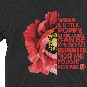 Remembrance Poppy, Short sleeve t-shirt