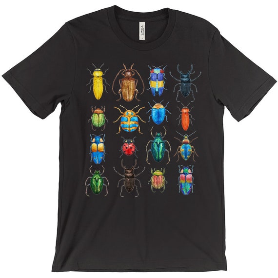 Calamity fejl Penelope Lots of Bugs in Full Color Adult T-shirts Insects Creepy - Etsy