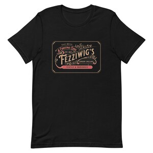 Unique Christmas Carol, Fezziwig's Shop, Unisex t-shirt, Scrooge and Marley,